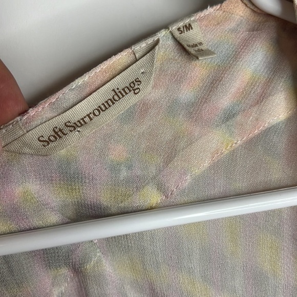 Anthropologie Soft Surroundings Embroidered Floral Colorful Open Kimono - Picture 7 of 10